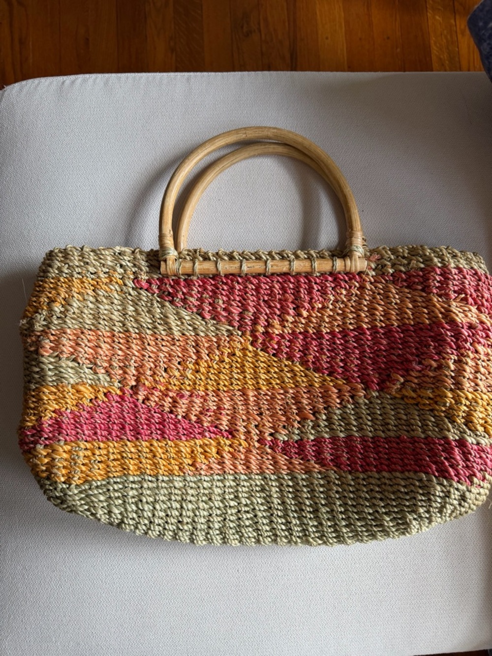 Colorful weaved bag